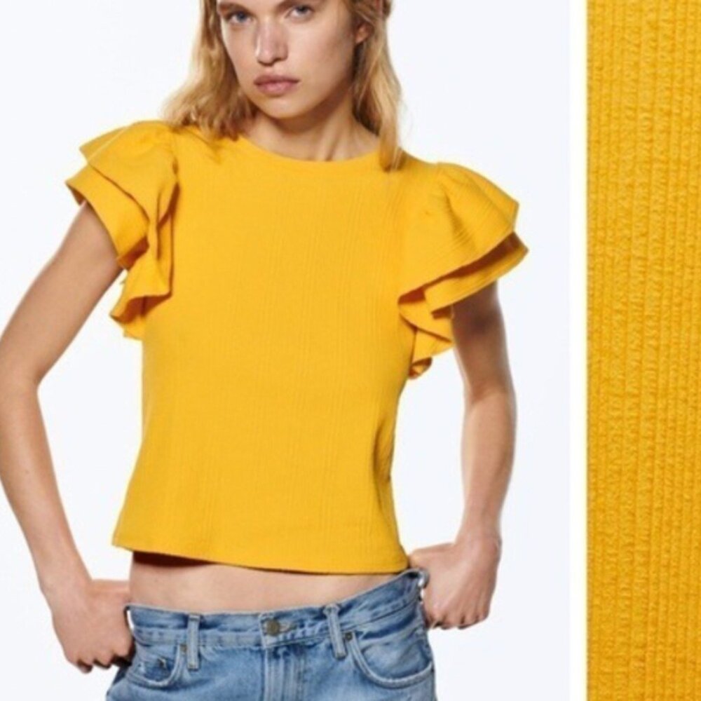 Zara ruffle top